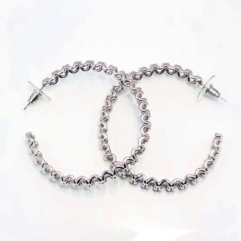 NEW Kendra Scott Silver Fallyn Hoop Earrings
